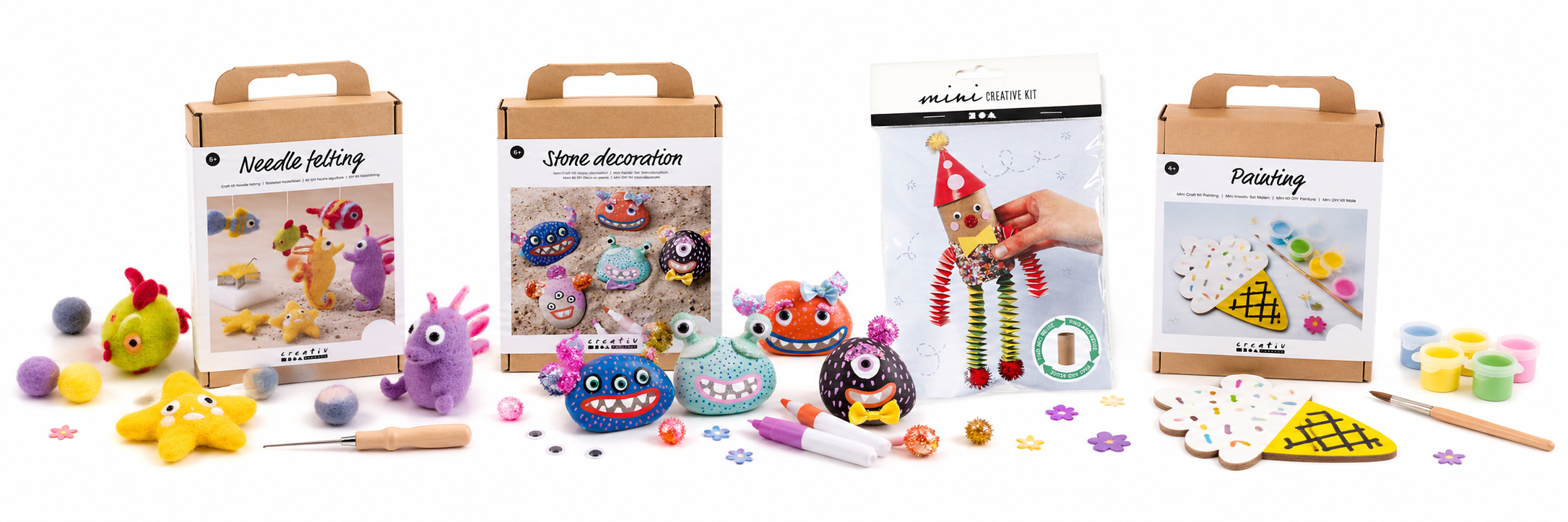 Koop knutselpakketten voor kinderen bij de hobbywinkel Creaknutselen