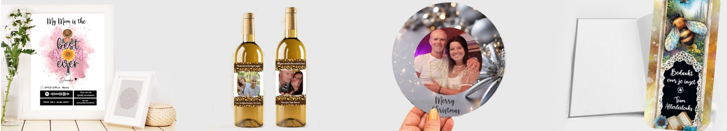 Koop kadootjes en geschenken met een persoonlijke tekst of foto bij creaknutselen.nl