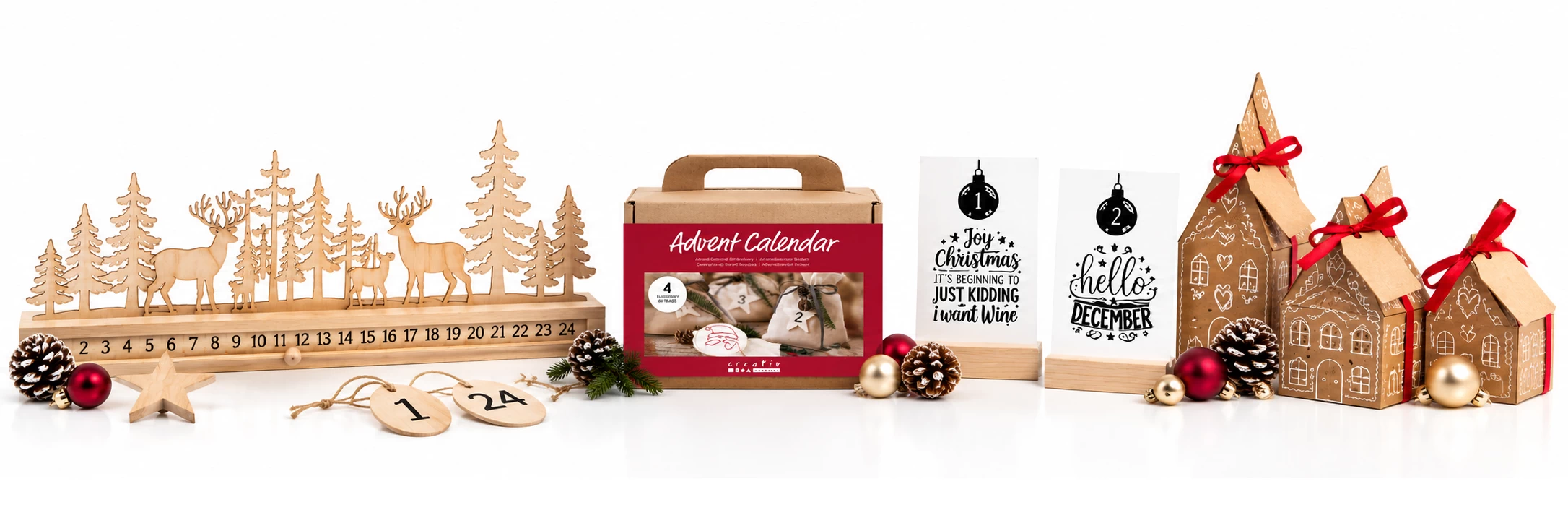 Creatieve adventskalenders en DIY adventskalenders om af te tellen naar Kerst