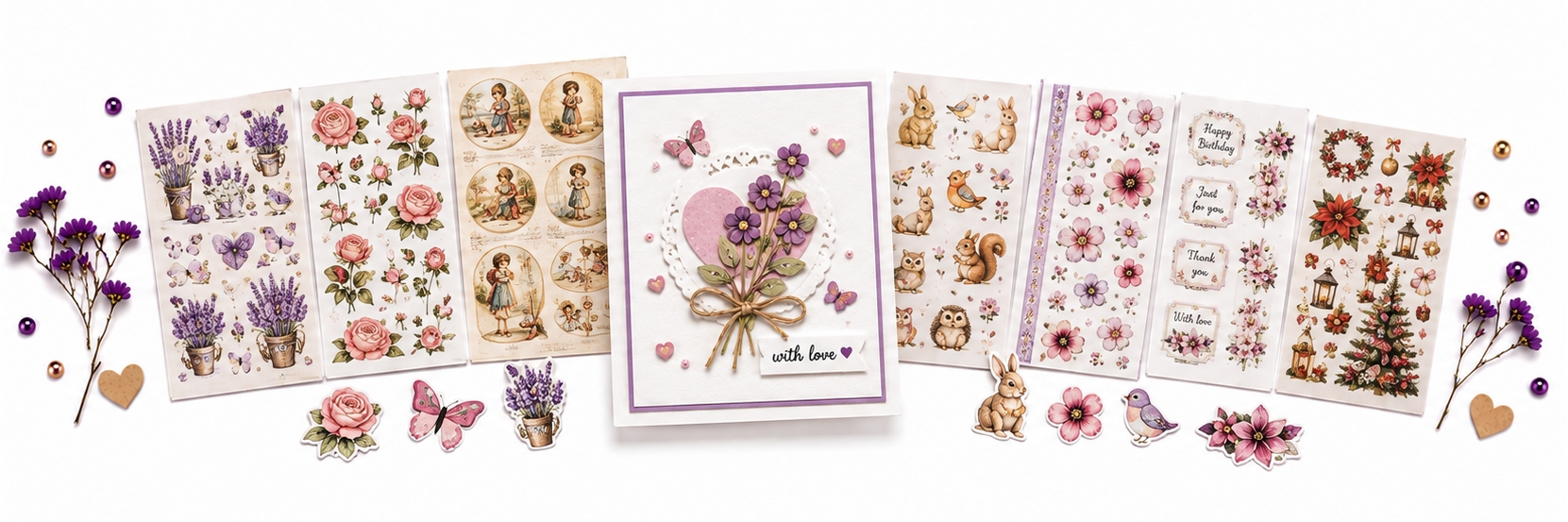 Koop knipvellen, vintage plaatjes en stansvellen voor kaarten maken bij creaknutselen.nl