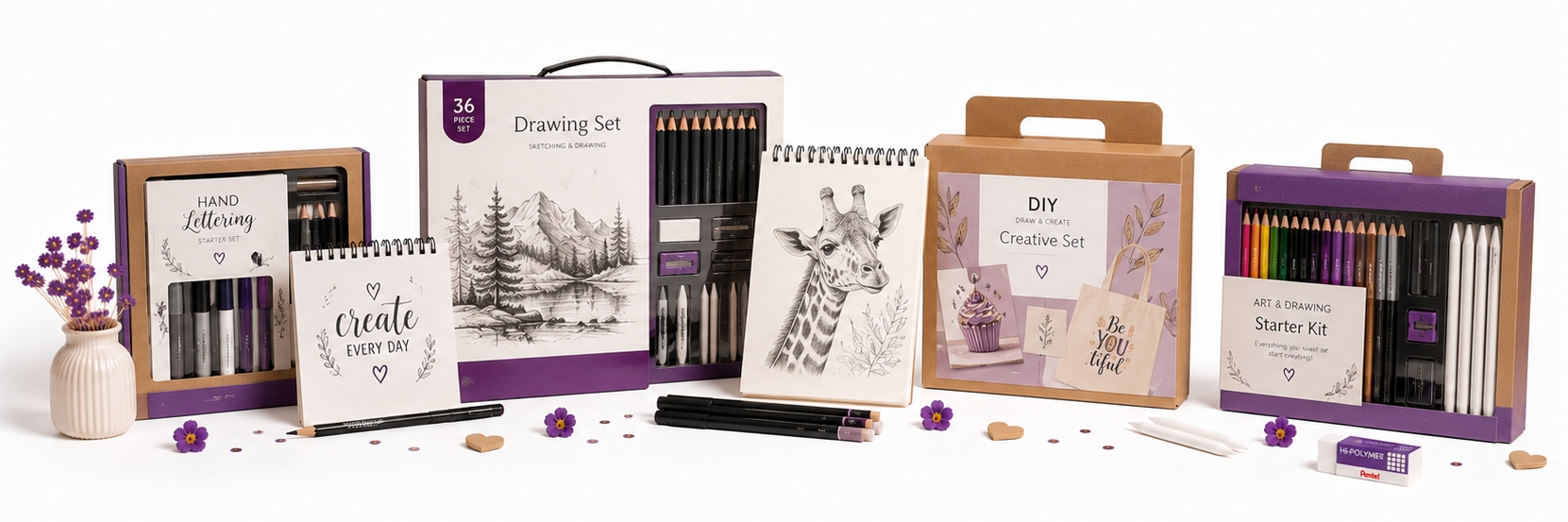Koop tekensets complete hobbykits voor tekenen en schrijven