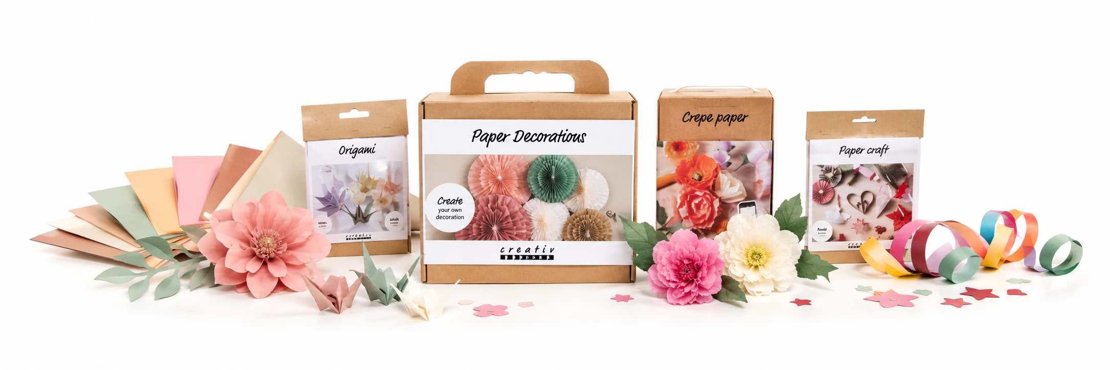 Koop knutselpakketten met papier en karton bij hobbywinkel Creaknutselen