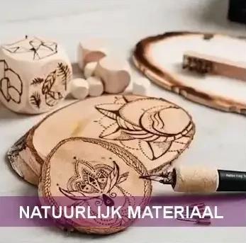 Hobbymaterialen natuurlijke materialen Creaknutselen.nl basismaterialen startmaterialen voor decoreren en bewerken. 