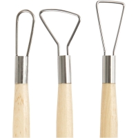 Set klei gereedschap met ronde kanten - 6 stuks