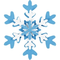 Ponsen set sneeuwvlokken 25-49-75mm tot 240gr - 3 stuks