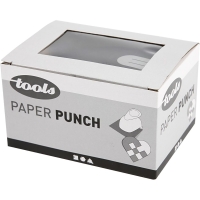 Papier pons gevlochten hart 46x67mm max.120gr - 1 stuk