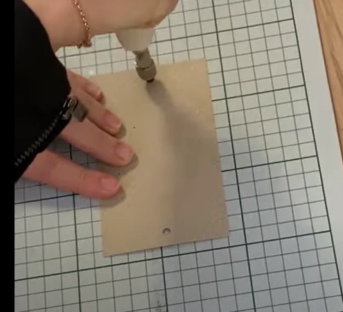 Schroef priem pons voor gaten maken in stof leer zwaar karton