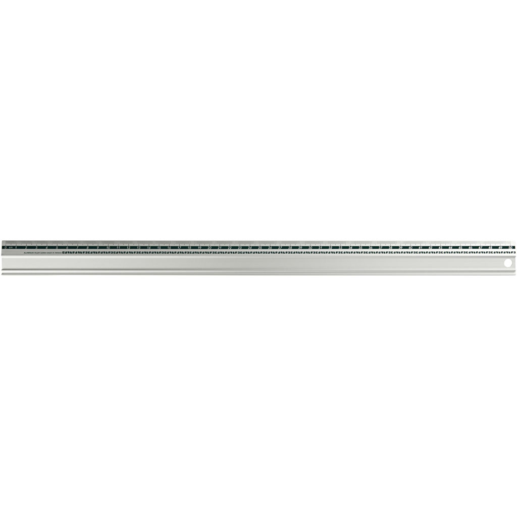 Metalen aluminium snijliniaal 50 cm