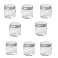 Kleine plastic potjes met dopjes 45x44mm 50ml - 10 stuks