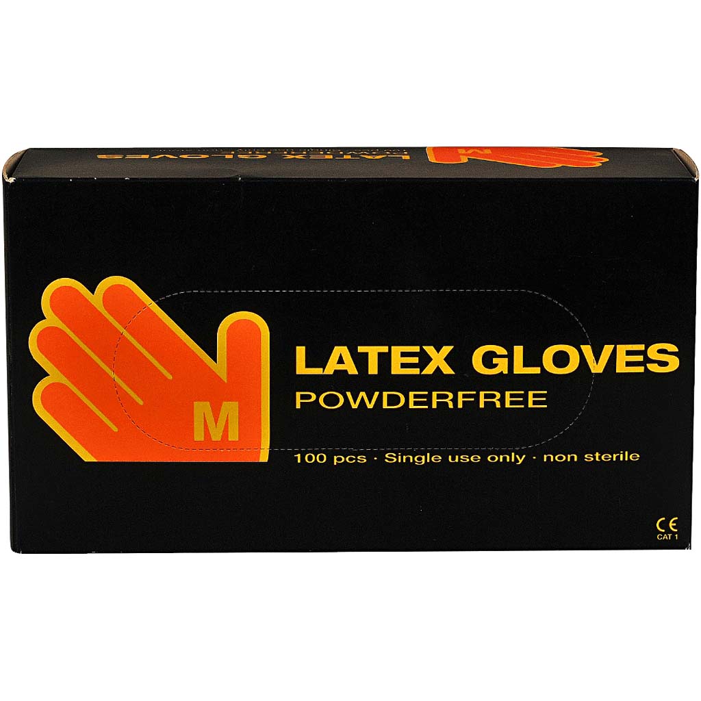 Latex wegwerp handschoenen maat M - 100 stuks
