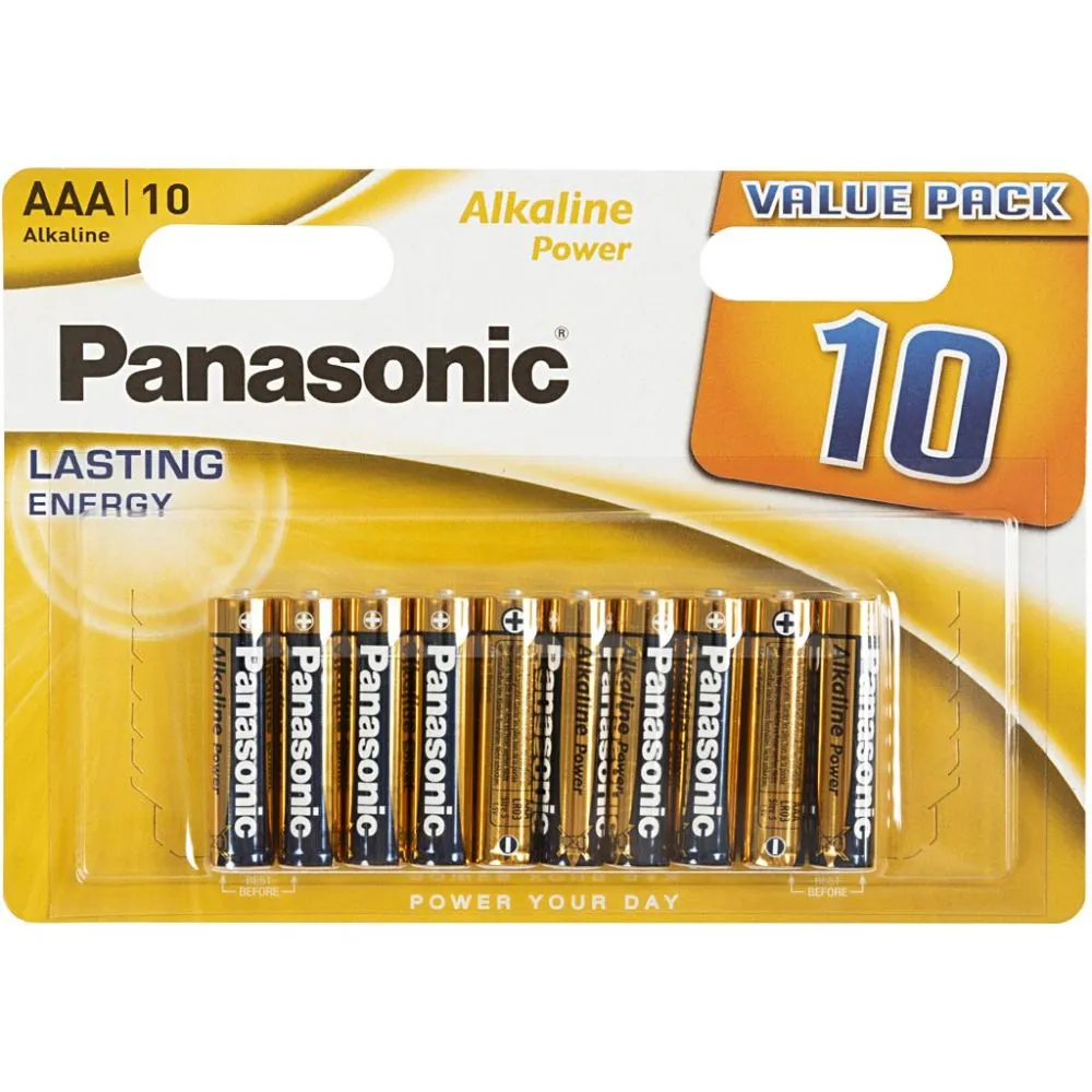 Penlight batterijen Panasonic AAA - 10 stuks