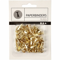 Splitpennen Brads goud kop: ca. 8mm lengte ca. 20mm - 70 stuks