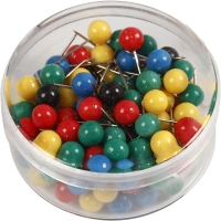 Kleurrijke Spelden Kaartpinnen - 17mm - 100 Stuks
