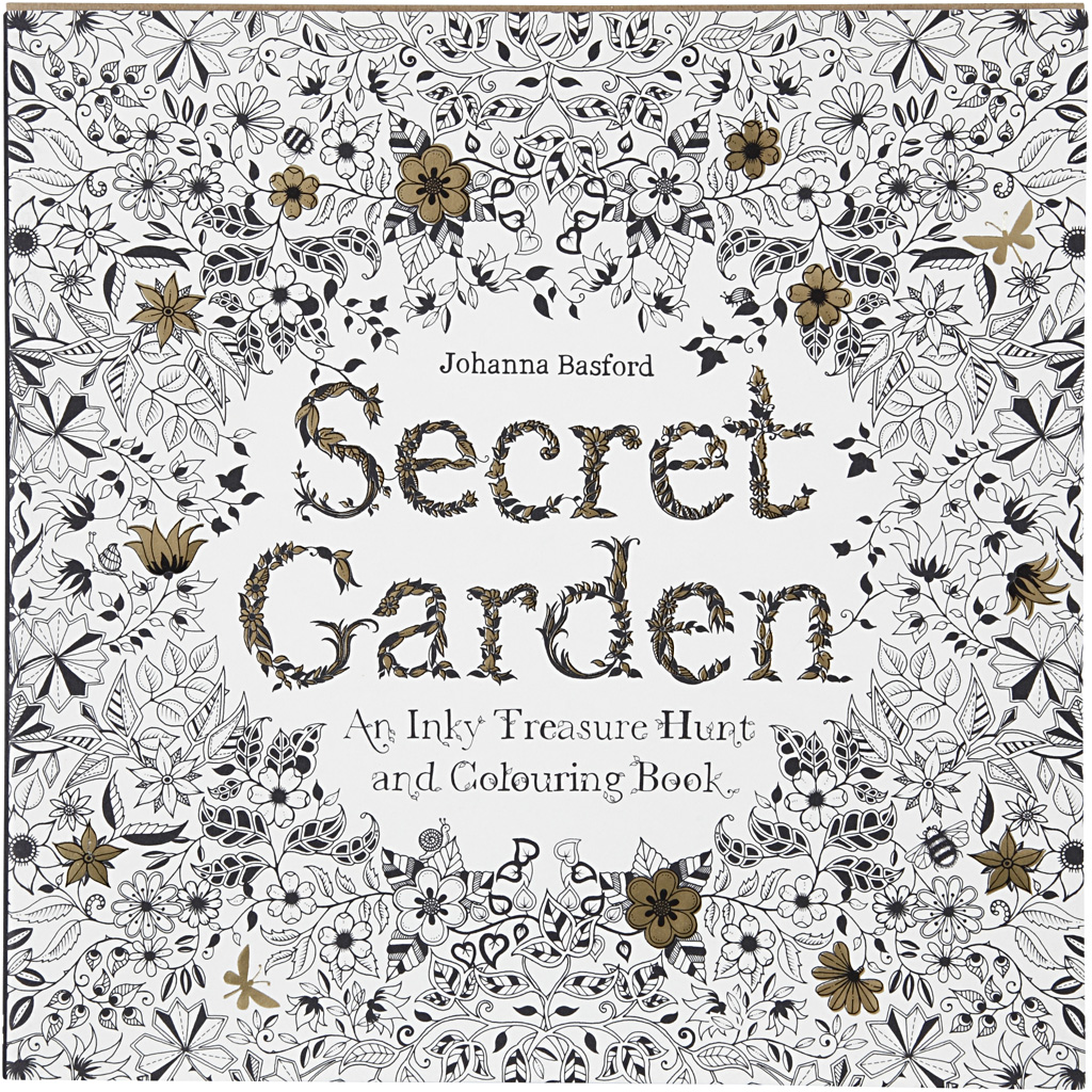 Kleurboek voor volwassenen 96 vel secret garden 25x25cm 1 stuk