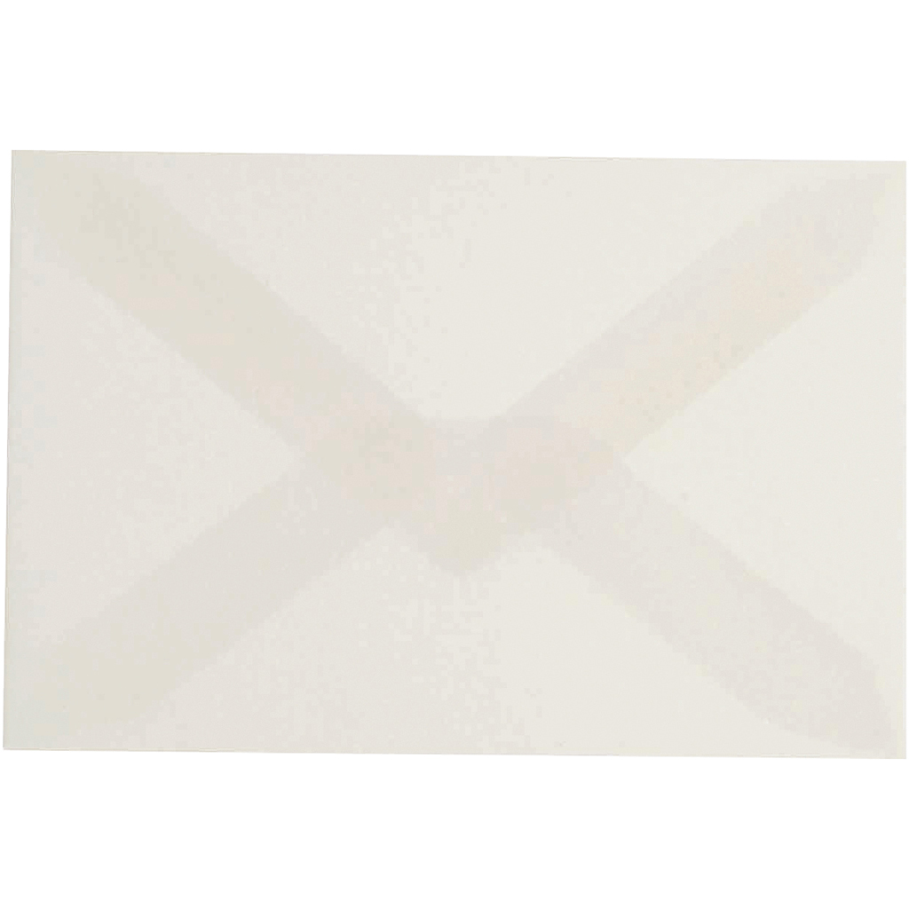 Witte enveloppen met reliëf 120gr C7 7,7x11,5cm 25 stuks