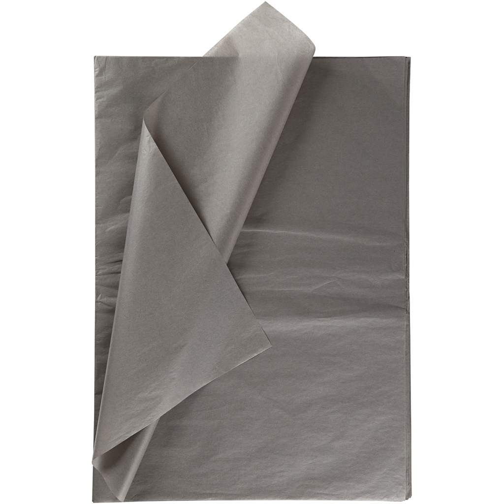 Tissue papier zijdevloei grijs 50x70cm 14gr 25 vellen