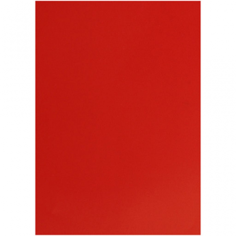 Glanzend glad knutsel papier rood 80gr 32x48cm - 25 vellen