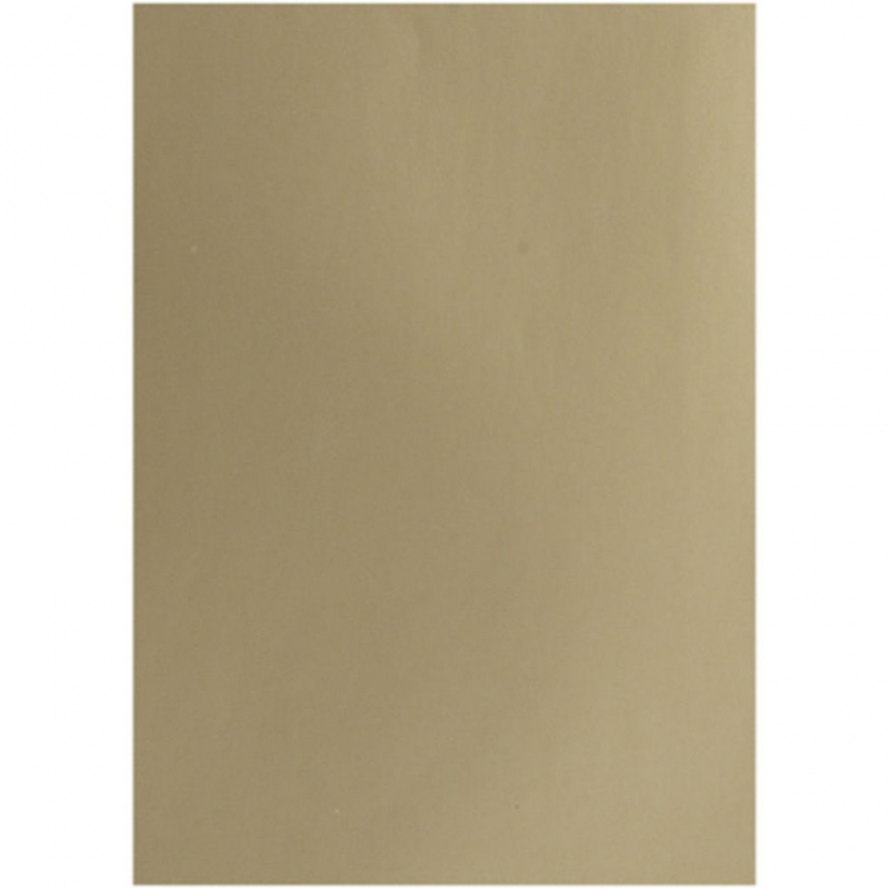 Glanzend glad knutsel papier goud 80gr 32x48cm - 25 vellen