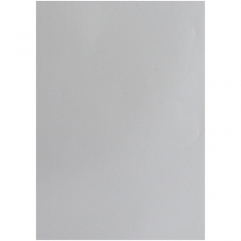 Glanzend glad knutsel papier zilver 80gr 32x48cm - 25 vel