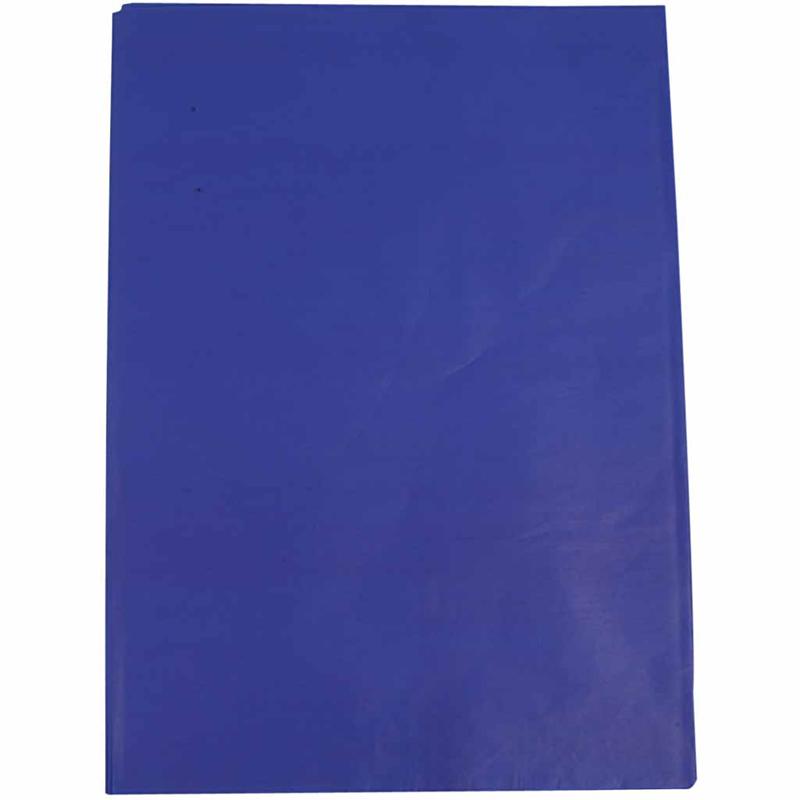 Tissue papier zijdevloei blauw 37x50cm 24gr 25 vellen