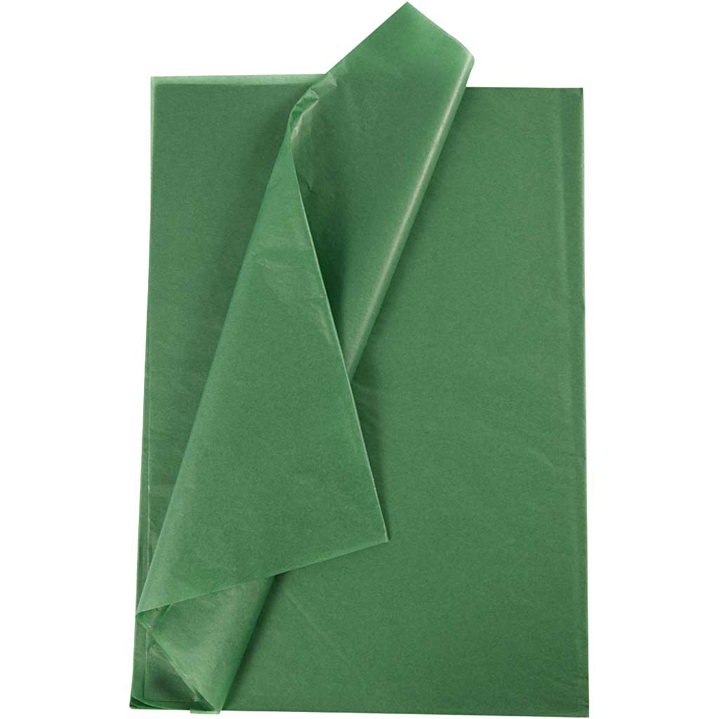 Tissue papier zijdevloei groen 37x50cm 24gr 25 vellen