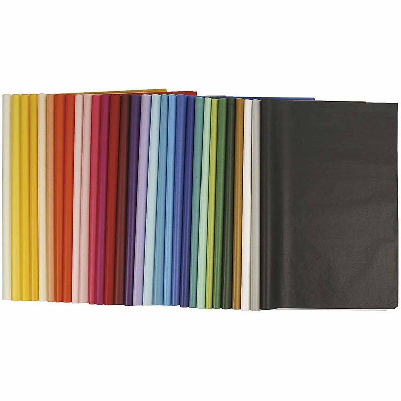 Tissuepapier vloeipapier mix  50x70cm - 300 vellen