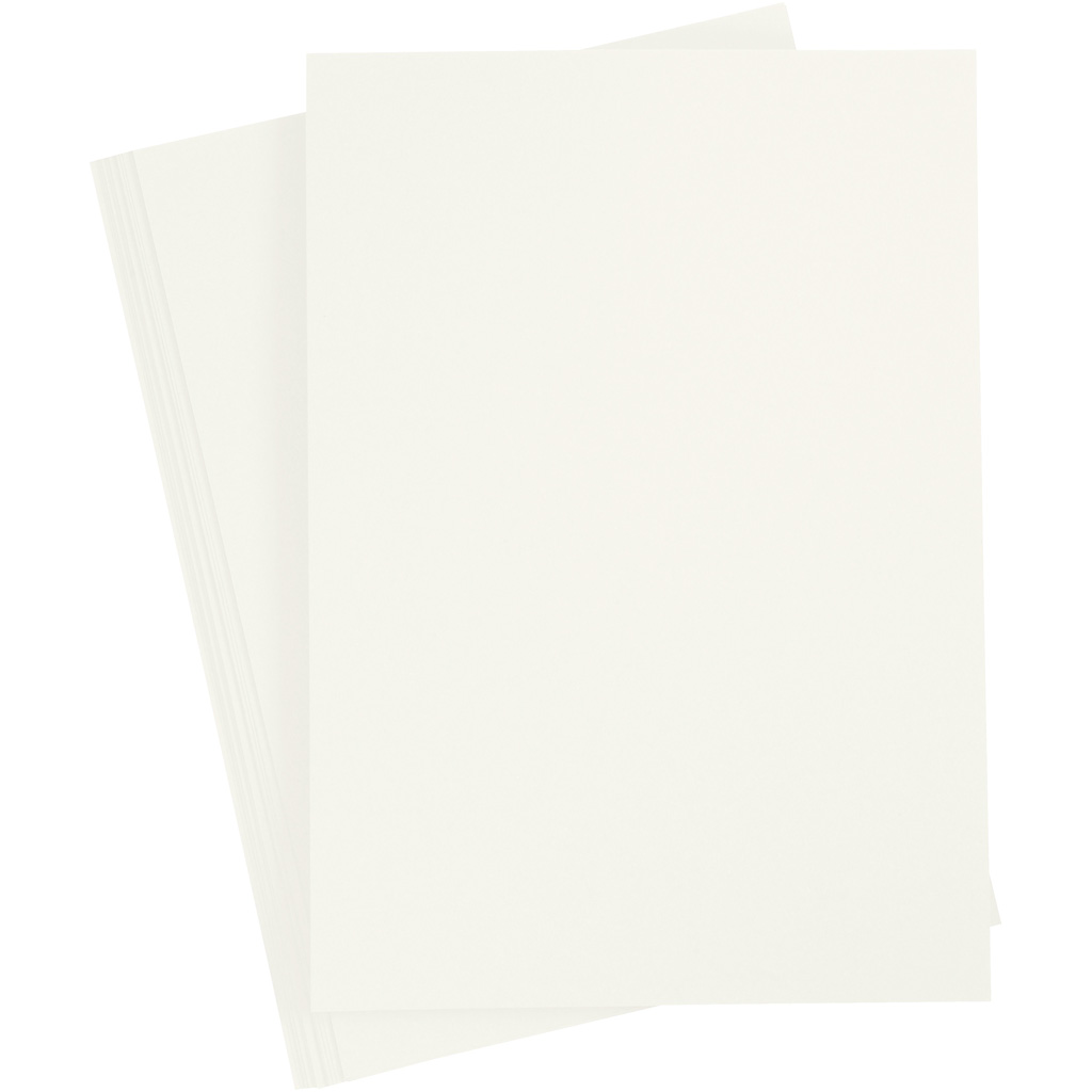 Knutsel basis karton off-white 180gr A4 -20 vellen