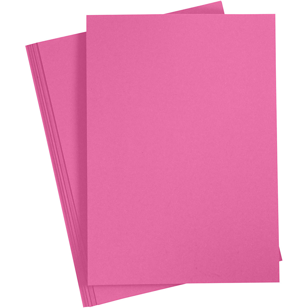 Knutsel basis karton roze 180gr A4 - 20 vellen