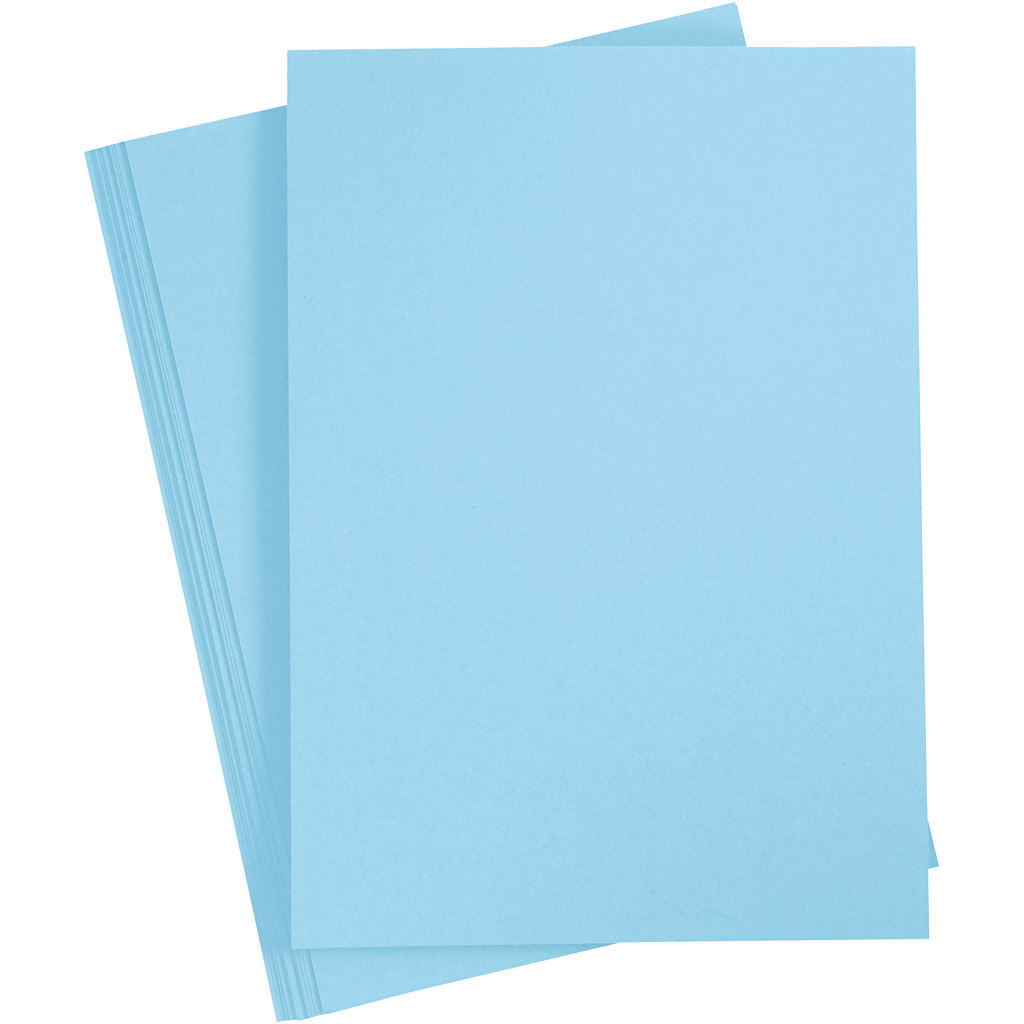 Knutsel basis karton baby blauw 180gr A4 - 20 vellen