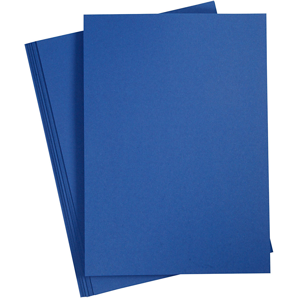 Knutsel basis karton nacht blauw 180gr A4 - 20 vellen