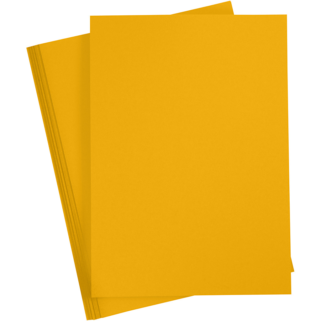 Knutsel basis karton oranje 180gr A4 -20 vellen
