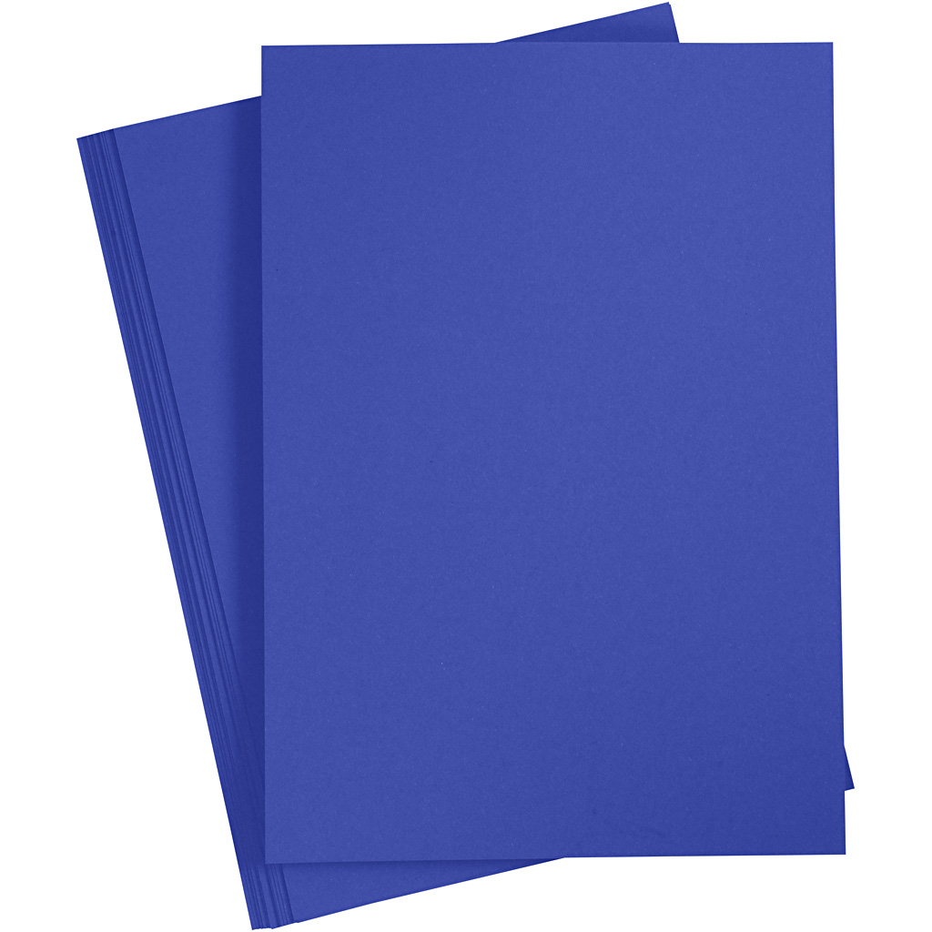Knutsel basis karton donker blauw 180gr A4 - 20 vellen