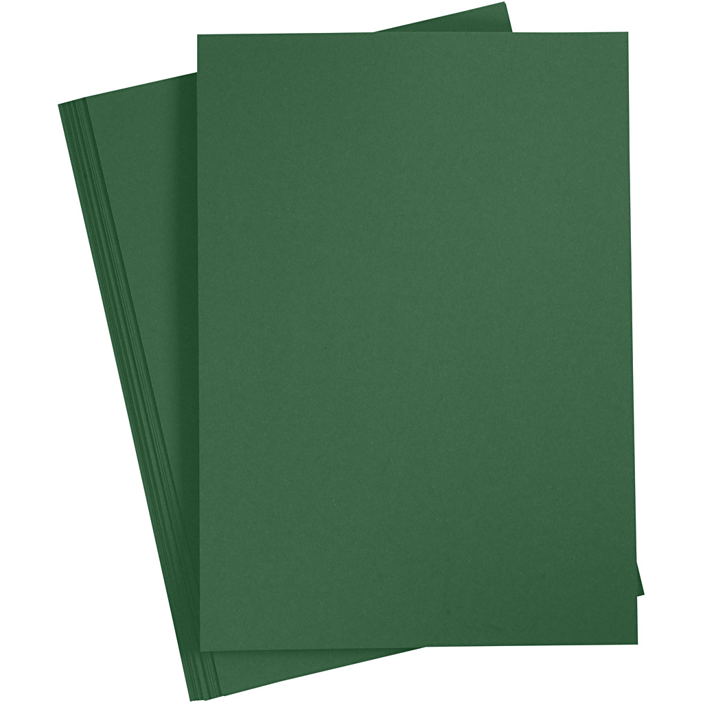 Knutsel basis karton donker groen 180gr A4 -20 vellen