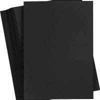 Zwart knutsel hobby karton 180gr A2 - 100 vellen