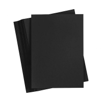 Zwart karton enkele kaarten 200gr A5 - 100 vellen