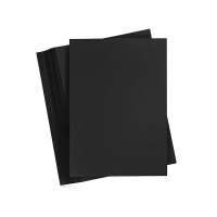 Zwart karton enkele kaarten 200gr A6 - 100 vellen