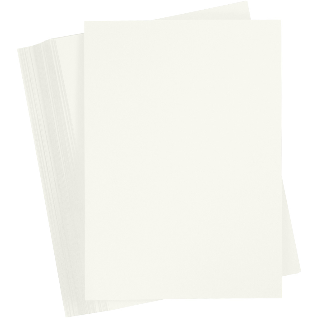 Knutsel basis karton off-white 180gr A4 -100 vellen