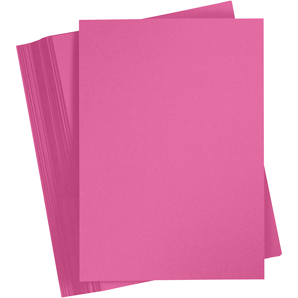 Hobby karton roze 180gr A4 - 100 vellen