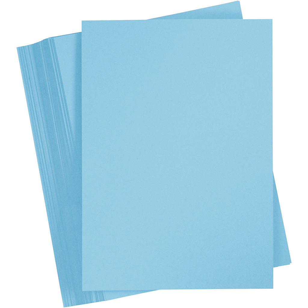 Hobby karton hemelsblauw 180gr 21x29cm A4 100 vellen