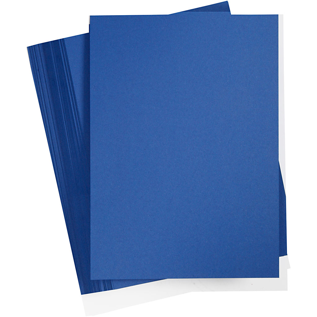 Hobby karton nacht blauw 180gr A4 - 100 vellen