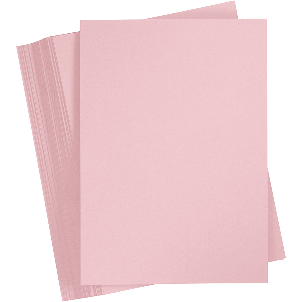 Hobby karton baby roze 180gr A4 - 100 vellen