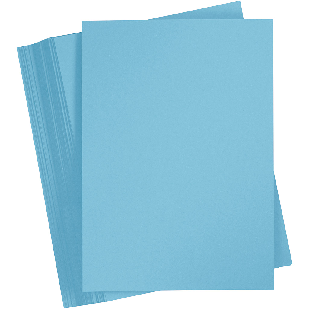 Hobby karton turquoise blauw 180gr A4 - 100 vellen