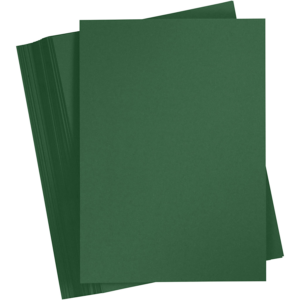 Knutsel basis karton donker groen 180gr A4 - 100 vellen