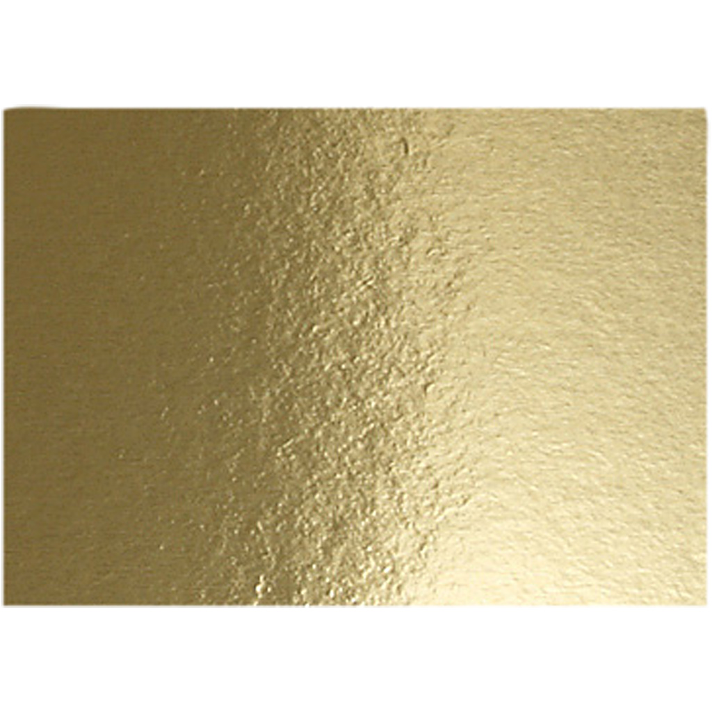 Metallic Folie hobbykarton goud 280gr 21x29cm A4 10 vellen