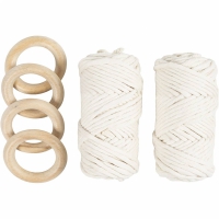 Knutselpakket Macramé tafeldecoratie Off White