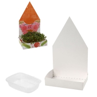 Kinderactiviteit diy zaai bakjes huisjes 20cm - 6 sets