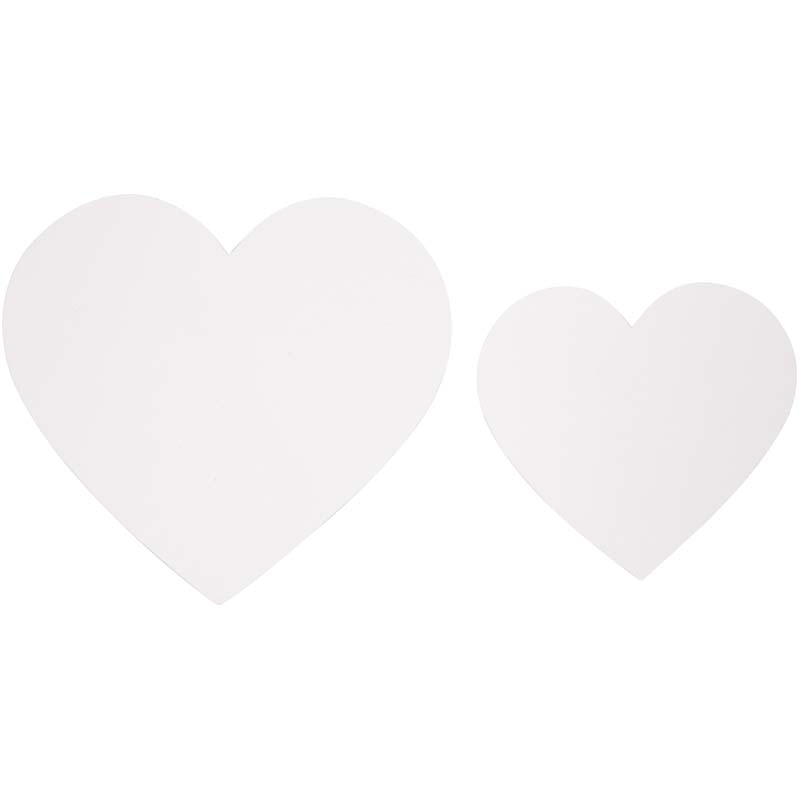 Blanco labels harten wit karton 240gr 6+8.5cm - 50 stuks