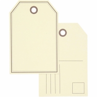 Kartonnen kaarten labels postcard beige bruin 15x10cm 300gr 10 stuks