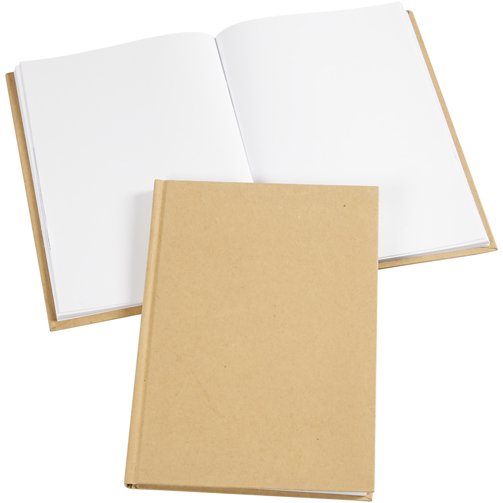 Notitieboek kraft karton blanco A5 - 1 stuk