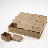 Partij kartonnen cadeau doosjes huisjes 10.5x8.5cm - 20 stuks